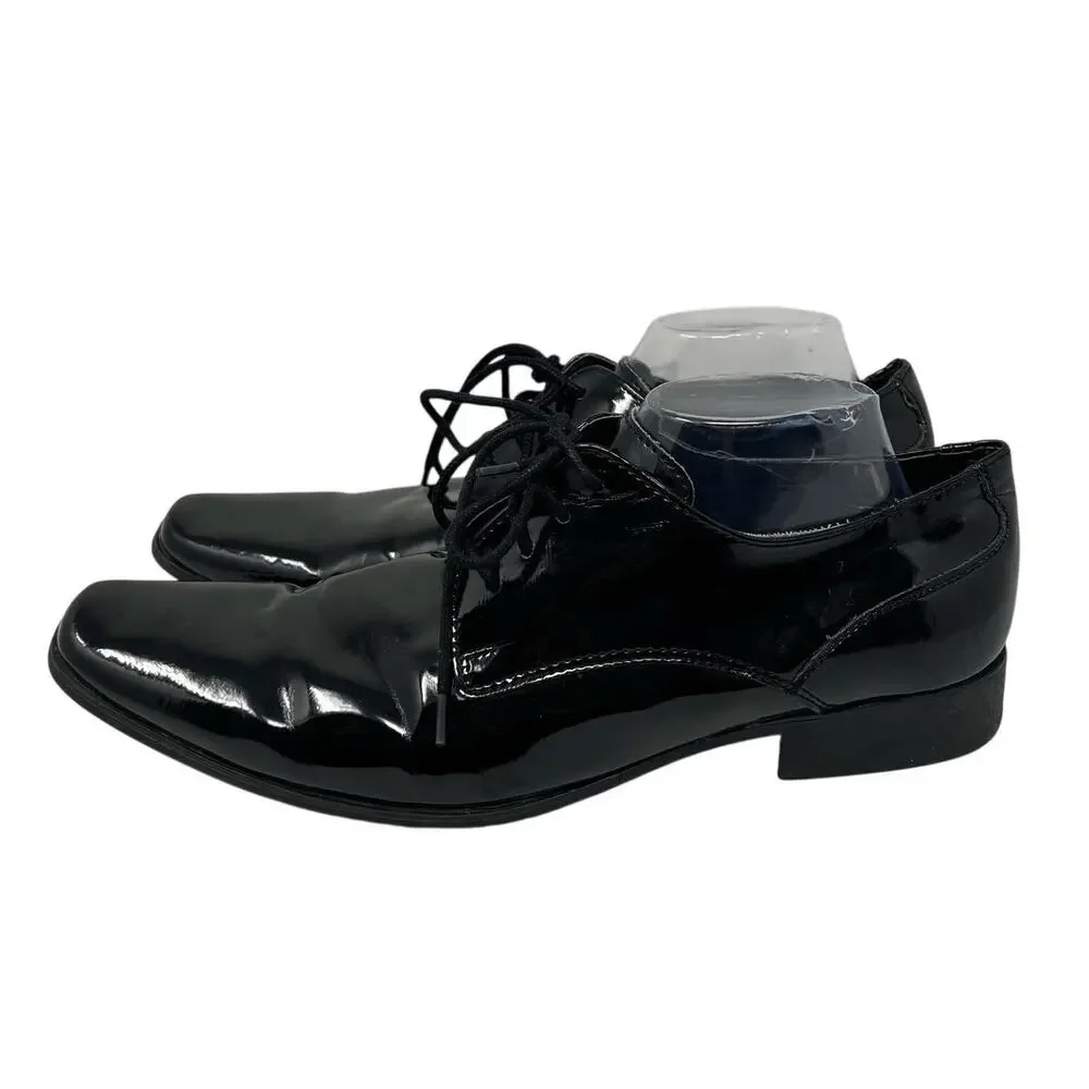 Men’s Calvin Klein Brodie Patent Leather Tuxedo Formal Shoes 11.5